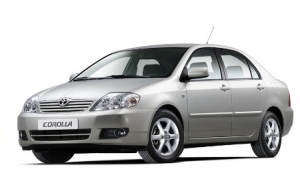 Toyota Corolla IX E120 седан, левый руль (2000-2006)